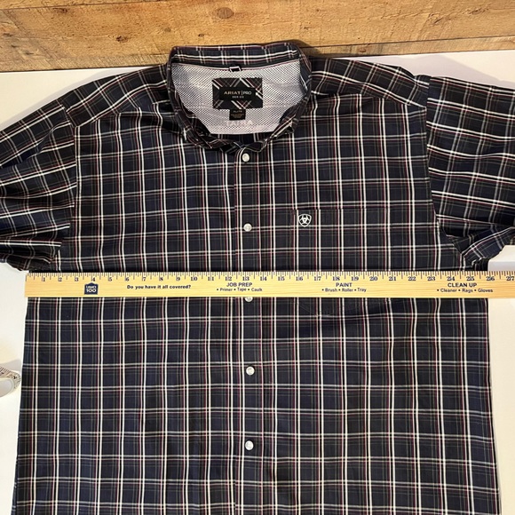 Ariat Pro Series Mylo Classic LS Button Down Shirt Men's size XL Western Work - Picture 9 of 12